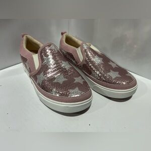 UGG Pink and Silver Star Slip-On Sneakers